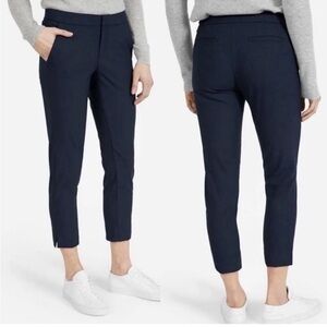 Everlane Navy Slim Wool Ankle Trousers- Size 2